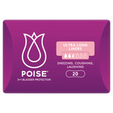 Poise Liners For Bladder Leaks Ultra Long 20 Pack