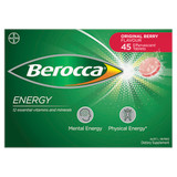 Berocca Energy Vitamin B & C Original Berry Flavour Effervescent Tablets 45 Pack