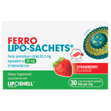 Ferro Lipo-Sachets® Strawberry Flavour 30 Sachets x 5g