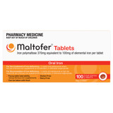 Maltofer Iron 100mg 100 Tablets Maltofer Iron 100mg 100 Tablets