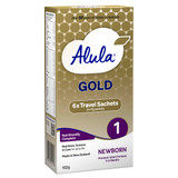 Alula Gold Stage 1 Newborn Premium Infant Formula 0-6 Months 6x 17g sachets
