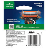 Gillette ProGlide 5 Power Razor Blades cartridges 4 count, Shave Care 4 Pack