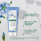 Klorane Volumising Conditioner with Organic Flax 200ml - Fine and Flat Hair