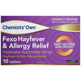 Chemists' Own Fexo Tablets 180mg 10 Chemists' Own Fexo Tablets 180mg 10