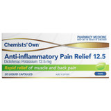 Chemists' Own Anti-inflammatory Pain Relief 12.5mg Liquid Caps 20 