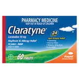 Claratyne Allergy & Hayfever Relief Antihistamine Tablets 60 pack