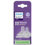 Philips Avent Natural Response Teats, 6 month+, Flow 5, 2-pack Philips Avent Natural Response Teats, 6 month+, Flow 5, 2-pack