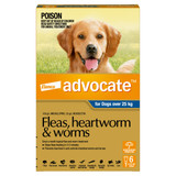 Advocate™ Fleas, Heartworm & Worms for X-Large Dogs Over 25kg - 6 Pack