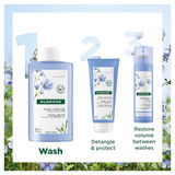 Klorane Volumising Shampoo with Organic Flax 400ml - Fine and Flat Hair