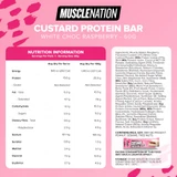 Muscle Nation White Choc & Raspberry Custard Protein Bar 60g