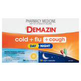 Demazin Cold + Flu + Cough Day + Night 48 Capsules Demazin Cold + Flu + Cough Day + Night 48 Capsules
