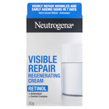 Neutrogena Visible Repair Regenerating Cream with Retinol 50g – Anti-Ageing Face Moisturiser for Wrinkles, Fine Lines & Skin Renewal