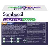 Sambucol Black Elderberry Cold & Flu + Cough Day + Night 24 Capsules