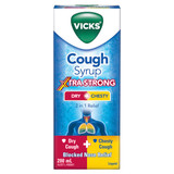 Vicks Cough Syrup Dry + Chesty Xtra Strong 200ML 