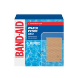 BAND-AID Waterproof Clear Jumbo Pads 6