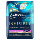 Libra Invisible Pads Goodnights Wings 10 pack Libra Invisible Pads Goodnights Wings 10 pack