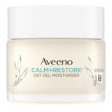 Aveeno Calm + Restore Oat Gel Moisturiser – Lightweight Face Gel for Sensitive Skin, 24H Hydration, Fragrance-Free, 50mL