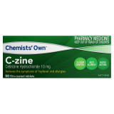 Chemists' Own C-Zine Tablets 10mg 50           