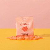 Funday Sour Peach Hearts 50g