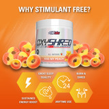EHPlabs OxyShred Non-Stim Ultra Concetration Kiss My Peach 306g