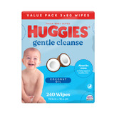Huggies Gentle Cleanse Baby Wipes Coconut Oil 240 Pack