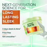 Garnier Fructis Keratin Sleek Mask for frizzy, dry hair, 3 days of Sleek & Shine Hair 370ml