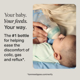 Tommee Tippee Baby Bottles, Advanced Anti-Colic Baby Bottle with Slow Flow Breast-Like Teat, 260ml, 0m+, Self-Sterilising, Baby Feeding Essentials, Pack of 2
