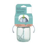 Tommee Tippee Trainer Straw Cup, 300ml, Easy Transition Toddler Cup for 6 Months+, with Silicone Weighted Straw and Easy-Hold Handles, Assorted Colours, 1 pack