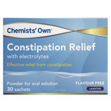 Chemists' Own Constipation Relief with Electrolytes 30 Sachets