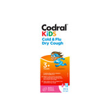 Codral Kids Cold & Flu Dry Cough Oral Liquid Syrup 200mL – Berry & Banana Flavour, Children’s Cold & Flu Relief (3+ Years)