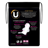 U by Kotex Zero Pads Super With Wings 10 Pack