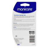 Manicare Foundation Sponge, Compact Latex, 2 Pack