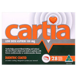 Cartia 100mg 28 Tablets Cartia 100mg 28 Tablets