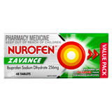 Nurofen Zavance Fast Pain Relief Tablets 256mg Ibuprofen 48 Value Pack Nurofen Zavance Fast Pain Relief Tablets 256mg Ibuprofen 48 Value Pack