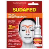 Sudafed Nasal Decongestant Sinus Relief Spray 20mL Sudafed Nasal Decongestant Sinus Relief Spray 20mL