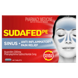 Sudafed PE Sinus + Anti Inflammatory Pain Relief Tablets 48 Pack