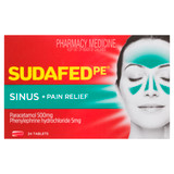 Sudafed PE Sinus + Pain Relief Tablets 24 Pack