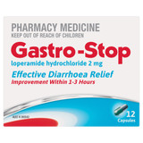 Gastro-Stop Capsules 2mg Loperamide x 12 Gastro-Stop Capsules 2mg Loperamide x 12