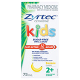 Zyrtec Kids Allergy & Hayfever Relief Antihistamine Oral Liquid Banana 75mL