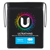 U by Kotex Ultrathin Pads Regular with Wings 14 Pack U by Kotex Ultrathin Pads Regular with Wings 14 Pack
