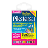 Piksters Interdental Brushes Yellow Size 3 40pk