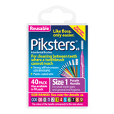 Piksters Interdental Brushes Purple Size 1 40pk Piksters Interdental Brushes Purple Size 1 40pk