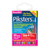 Piksters Interdental Brushes Red Size 4 40pk Piksters Interdental Brushes Red Size 4 40pk