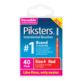 Piksters Interdental Brushes Red Size 4 40pk