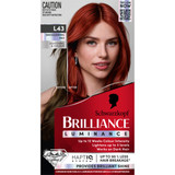 Schwarzkopf Brilliance Red Hair Dye L43 Smouldering Red Permanent Each