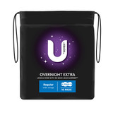 U By Kotex Extra Overnight Pads with Wings 10 Pack U By Kotex Extra Overnight Pads with Wings 10 Pack