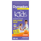 Dymadon Paracetamol for Kids 2-12yrs ORANGE 100mL