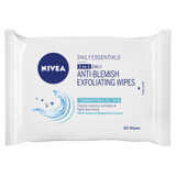 Nivea Visage 3 in 1 Deep Clean Exfoliating Wipes 20