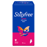 Stayfree Super Pads With Wings 12 Pack Stayfree Super Pads With Wings 12 Pack