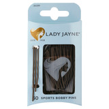 Lady Jayne Brown Super Hold Contoured Bobby Pins - 60 Pk